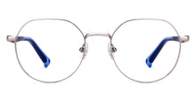 Load image into Gallery viewer, Silver Geometric Full Rim Kids Eyeglasses by Hooper-223268