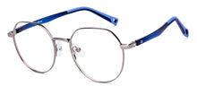Load image into Gallery viewer, Silver Geometric Full Rim Kids Eyeglasses by Hooper-223268