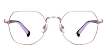 Load image into Gallery viewer, Purple Geometric Full Rim Kids Eyeglasses by Hooper-223270