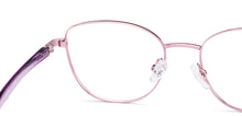 Load image into Gallery viewer, Purple Cat Eye Full Rim Kids Eyeglasses by Hooper-223271
