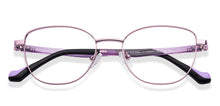 Load image into Gallery viewer, Purple Cat Eye Full Rim Kids Eyeglasses by Hooper-223271