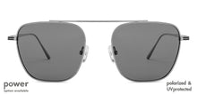Load image into Gallery viewer, Grey Square Full Rim Unisex Eyeglasses by John Jacobs Screen Glasses-145287