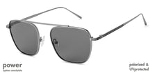 Load image into Gallery viewer, Grey Square Full Rim Unisex Eyeglasses by John Jacobs Screen Glasses-145287