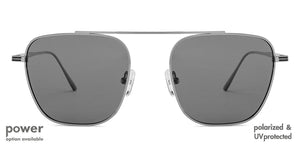 Grey Square Full Rim Unisex Eyeglasses by John Jacobs Screen Glasses-145287