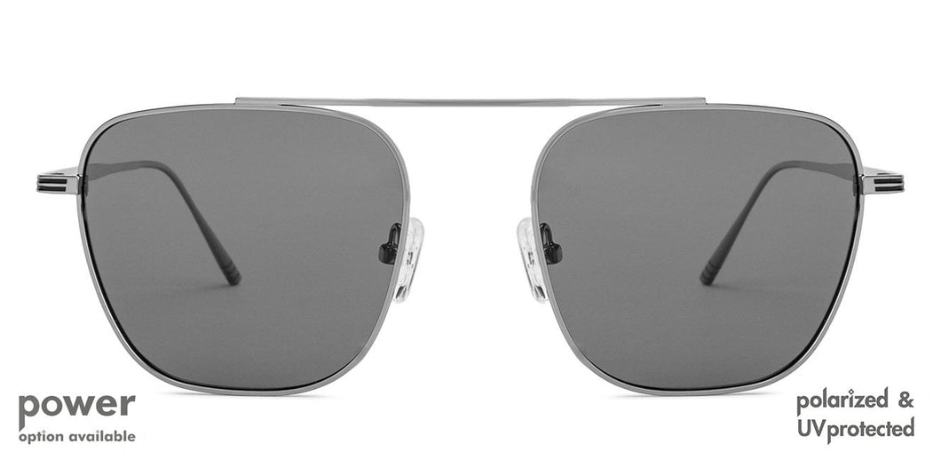 Grey Square Full Rim Unisex Eyeglasses by John Jacobs Screen Glasses-145287