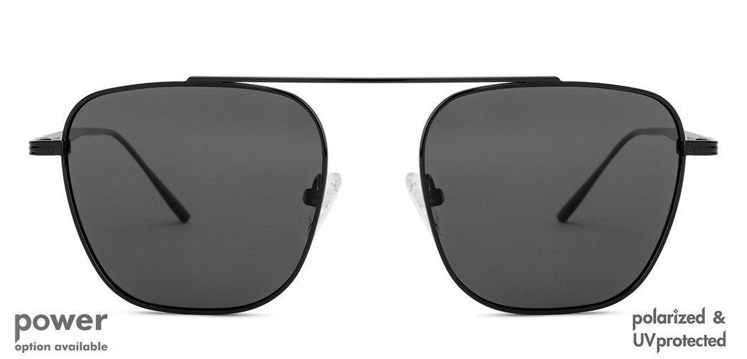 Black Square Full Rim Unisex Eyeglasses by John Jacobs Screen Glasses-145289