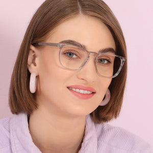 Transparent Wayfarer Full Rim Unisex Eyeglasses by John Jacobs-225082