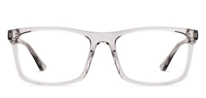 Transparent Rectangle Full Rim Unisex Eyeglasses by John Jacobs-226411