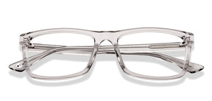 Transparent Rectangle Full Rim Unisex Eyeglasses by John Jacobs-226411