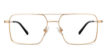 Load image into Gallery viewer, Gold Square Full Rim Unisex Eyeglasses by John Jacobs-201441