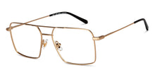 Load image into Gallery viewer, Gold Square Full Rim Unisex Eyeglasses by John Jacobs-201441