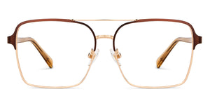 Brown Square Full Rim Unisex Eyeglasses by John Jacobs-201451