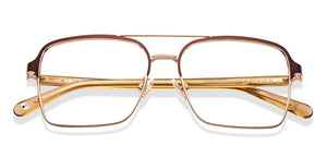 Brown Square Full Rim Unisex Eyeglasses by John Jacobs-201451