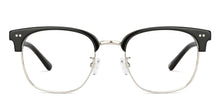 Load image into Gallery viewer, Gunmetal Clubmaster Full Rim Unisex Eyeglasses by John Jacobs-202589
