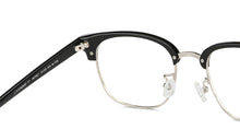 Load image into Gallery viewer, Gunmetal Clubmaster Full Rim Unisex Eyeglasses by John Jacobs-202589
