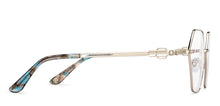 Load image into Gallery viewer, Silver Hexagonal Full Rim Women Eyeglasses by John Jacobs-205893