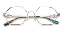 Load image into Gallery viewer, Silver Hexagonal Full Rim Women Eyeglasses by John Jacobs-205893