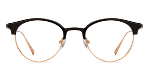 Black Oval Full Rim Unisex Eyeglasses by John Jacobs-210121