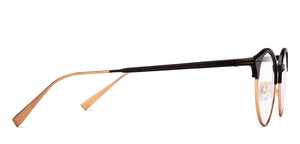 Black Oval Full Rim Unisex Eyeglasses by John Jacobs-210121