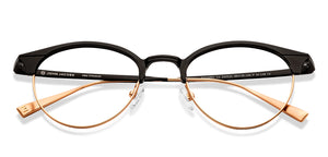 Black Oval Full Rim Unisex Eyeglasses by John Jacobs-210121