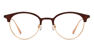 Brown Oval Full Rim Unisex Eyeglasses by John Jacobs-210122