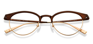 Brown Oval Full Rim Unisex Eyeglasses by John Jacobs-210122