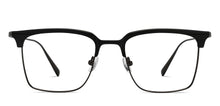 Load image into Gallery viewer, Black Rectangle Full Rim Unisex Eyeglasses by John Jacobs-210124