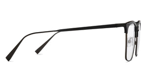 Black Rectangle Full Rim Unisex Eyeglasses by John Jacobs-210124