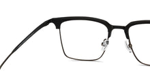Load image into Gallery viewer, Black Rectangle Full Rim Unisex Eyeglasses by John Jacobs-210124