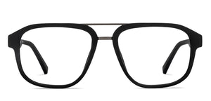 Gunmetal Square Full Rim Unisex Eyeglasses by John Jacobs-211193