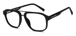 Gunmetal Square Full Rim Unisex Eyeglasses by John Jacobs-211193