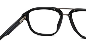 Gunmetal Square Full Rim Unisex Eyeglasses by John Jacobs-211193