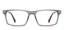 Load image into Gallery viewer, Grey Rectangle Full Rim Unisex Eyeglasses by John Jacobs-211283