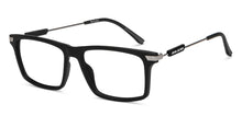 Load image into Gallery viewer, Black Rectangle Full Rim Unisex Eyeglasses by John Jacobs-211284