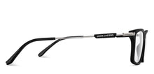 Load image into Gallery viewer, Black Rectangle Full Rim Unisex Eyeglasses by John Jacobs-211284