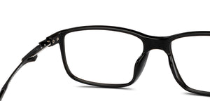 Black Rectangle Full Rim Unisex Eyeglasses by John Jacobs-212737