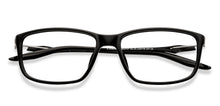 Load image into Gallery viewer, Black Rectangle Full Rim Unisex Eyeglasses by John Jacobs-212737