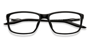 Black Rectangle Full Rim Unisex Eyeglasses by John Jacobs-212737