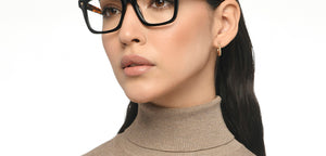 Black Rectangle Full Rim Unisex Eyeglasses by John Jacobs-215742