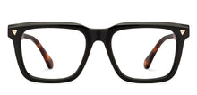 Load image into Gallery viewer, Black Rectangle Full Rim Unisex Eyeglasses by John Jacobs-215742