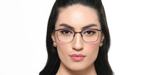 Load image into Gallery viewer, Gunmetal Rectangle Full Rim Unisex Eyeglasses by John Jacobs-221032