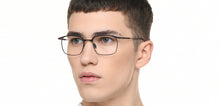 Load image into Gallery viewer, Gunmetal Rectangle Full Rim Unisex Eyeglasses by John Jacobs-221032