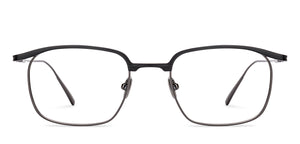 Gunmetal Rectangle Full Rim Unisex Eyeglasses by John Jacobs-221032