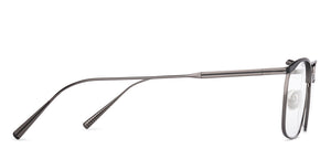Gunmetal Rectangle Full Rim Unisex Eyeglasses by John Jacobs-221032