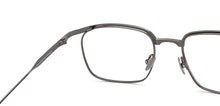 Load image into Gallery viewer, Gunmetal Rectangle Full Rim Unisex Eyeglasses by John Jacobs-221032