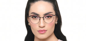Gunmetal Round Full Rim Unisex Eyeglasses by John Jacobs-221034
