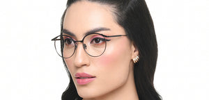 Gunmetal Round Full Rim Unisex Eyeglasses by John Jacobs-221034