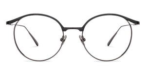 Gunmetal Round Full Rim Unisex Eyeglasses by John Jacobs-221034
