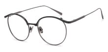 Load image into Gallery viewer, Gunmetal Round Full Rim Unisex Eyeglasses by John Jacobs-221034