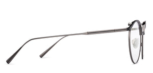 Gunmetal Round Full Rim Unisex Eyeglasses by John Jacobs-221034